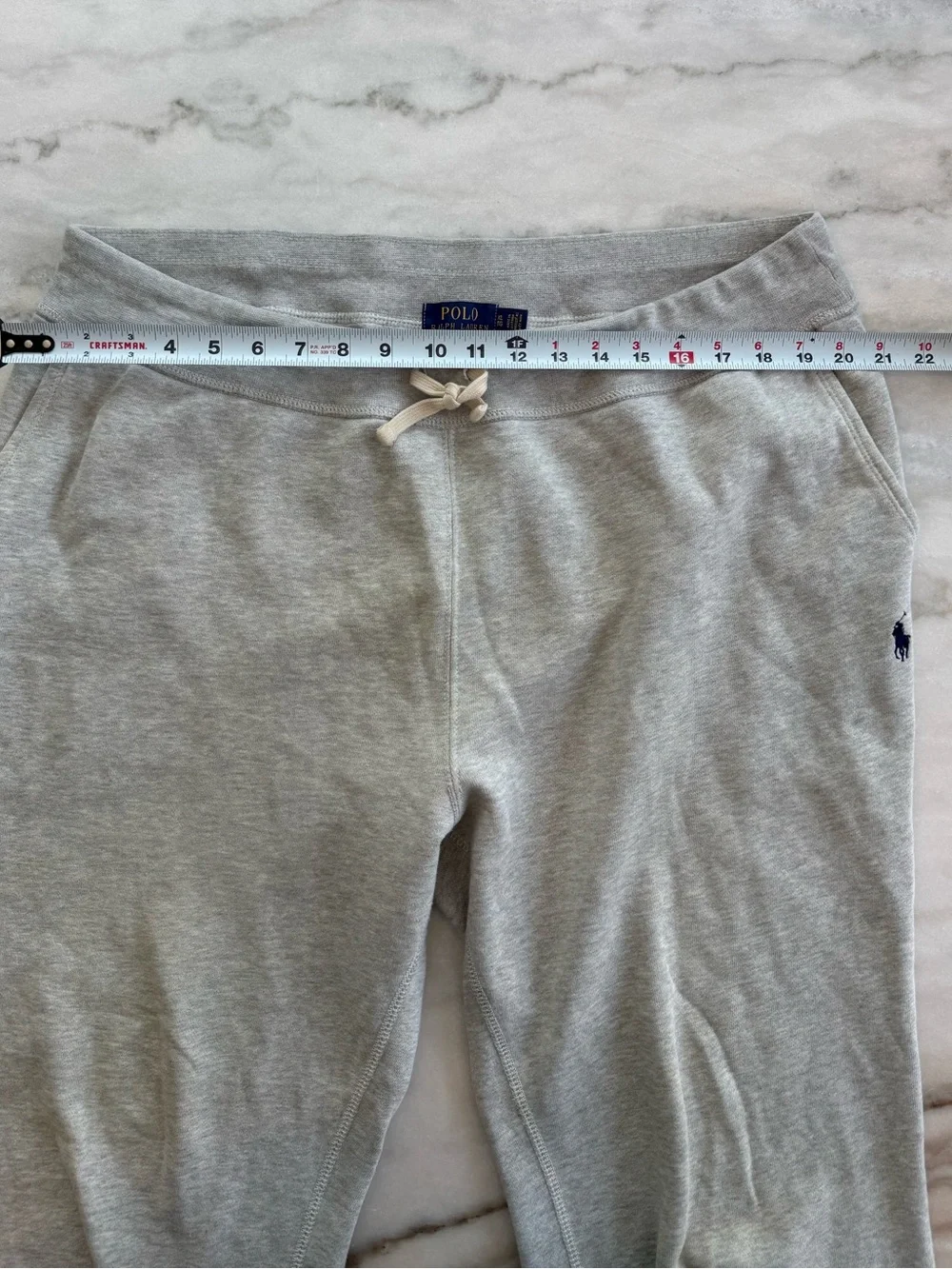 Polo Ralph Lauren Fleece Sweatpants Light Sport Heather Pony Logo Men Size XL